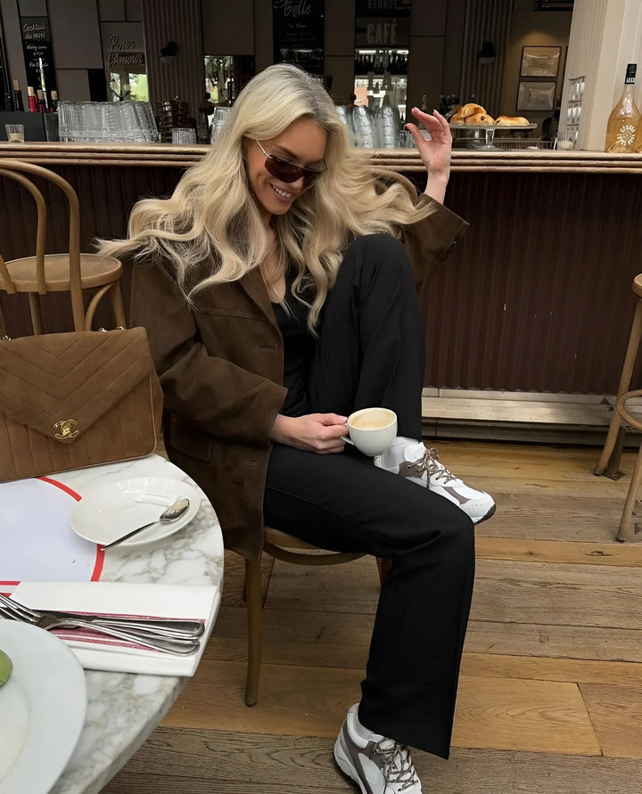 Stilla | Klassisk Wildleder Blazer til Kvinder