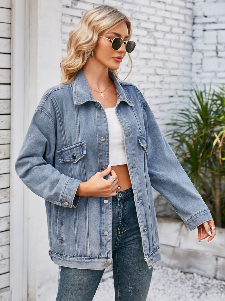 Stilla | Up Langærmet Denim Jakke