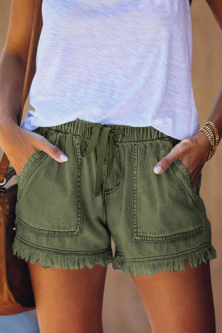 Stilla | Tattered Denim Shorts