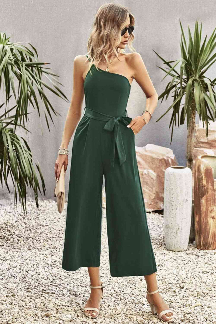 Stilla | Skulderbånd Bælte Bred Ben Jumpsuit