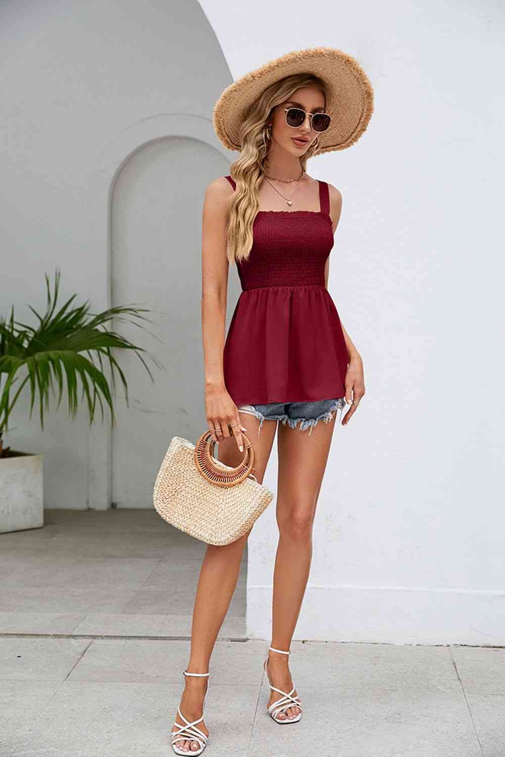Stilla | Square Neck Babydoll Tank