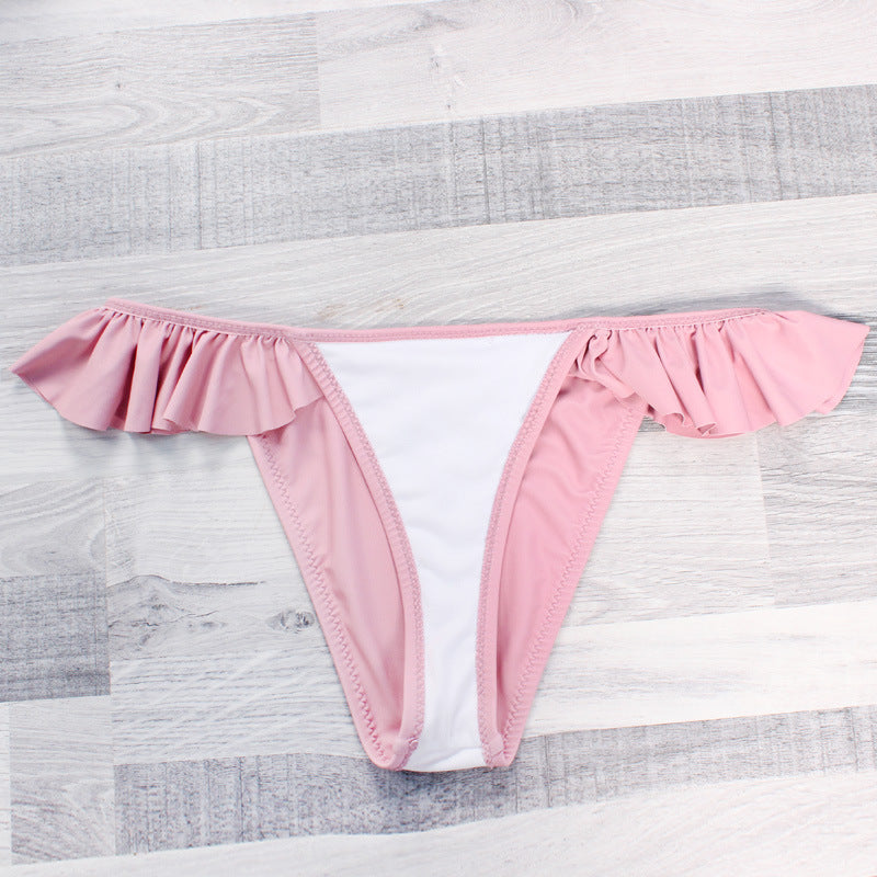 Damebikinier med fine ruffle-detaljer Skovae