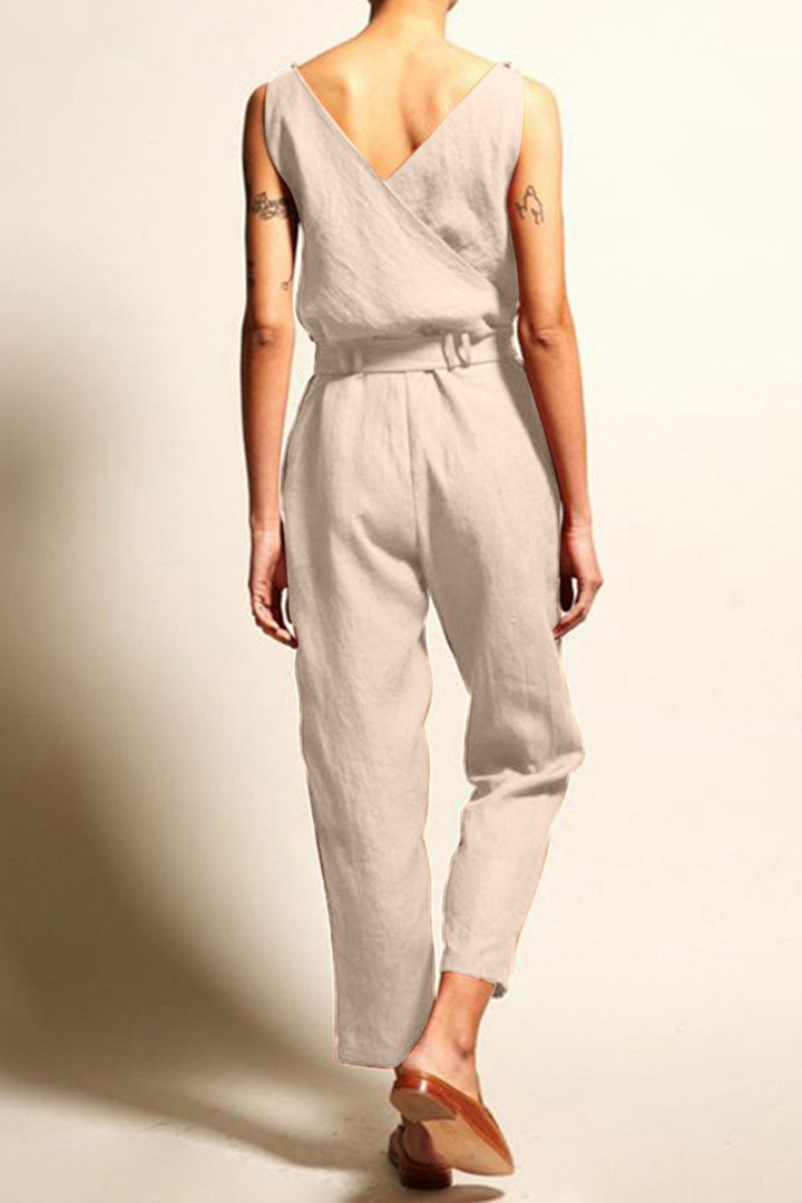 Stilla | Størrelse Surplice Ærmeløs Jumpsuit