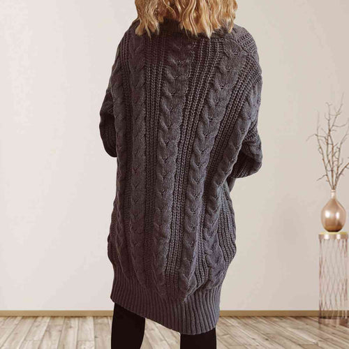 Stilla | Strik Åben Front Nedsat Skulder Cardigan