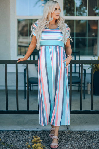 Stilla | Print Høj Talje Maxi Kjole