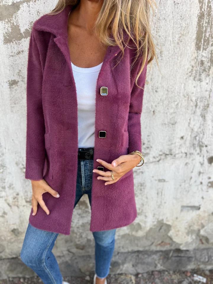 Stilla | Lang Jakke med Knapper