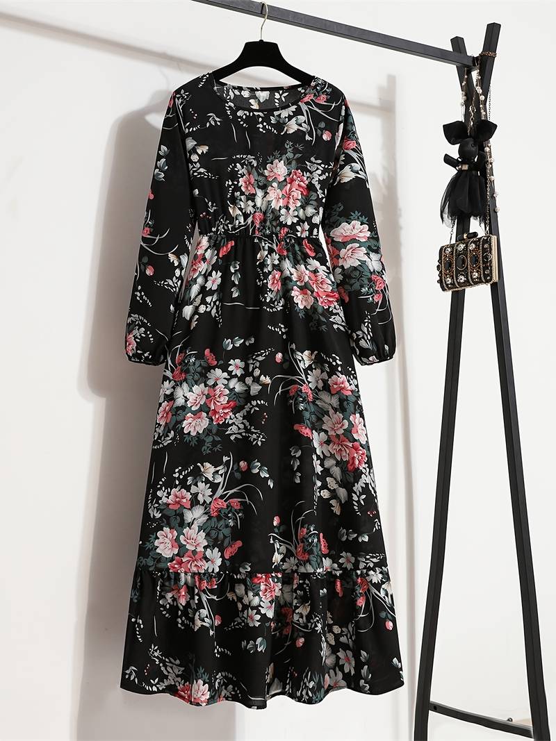 Stilla | Boheme Maxi Kjole Med Blomsterprint