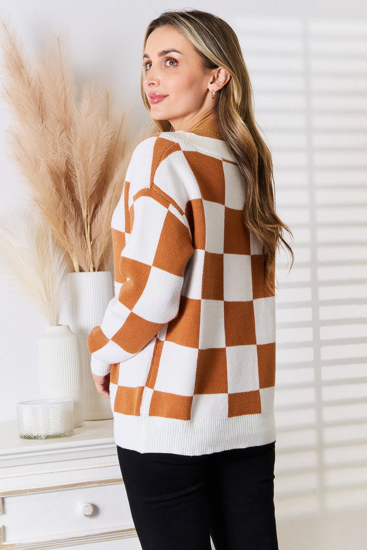 Stilla | Wings Double Take Button-Up V-Hals Drop Shoulder Cardigan