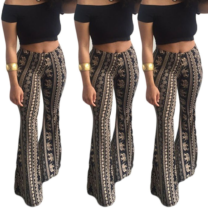 Dame Off-Shoulder Crop Top med Flared Jeans Stilla