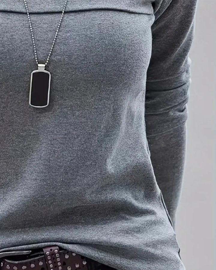 Stilla | Slim Fit Plisseret Langærmet