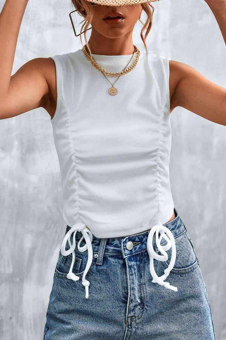Stilla | Detalje Rund Hals Tanktop