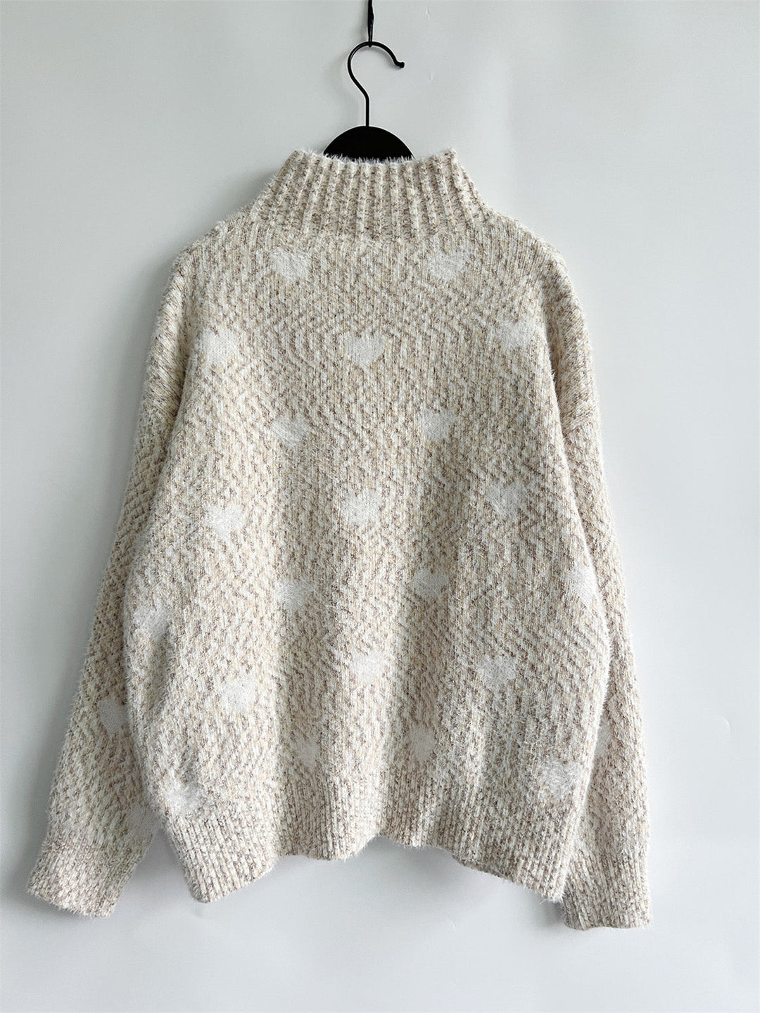 Stilla | Heathered Turtleneck Drop Shoulder Sweater