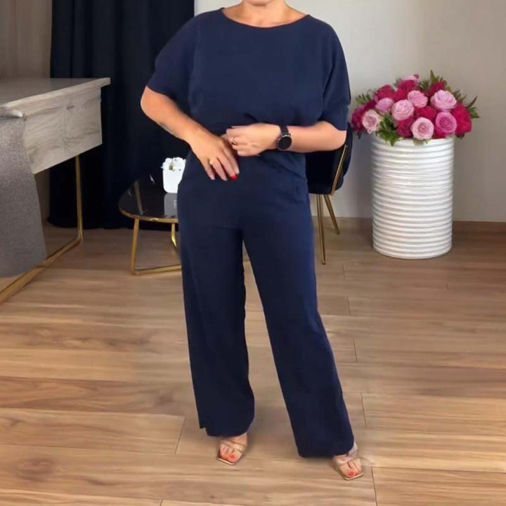 Stilla | Stilfuldt 3-Delt Sæt Bestående Af En Lang Cardigan, Top og Bukser