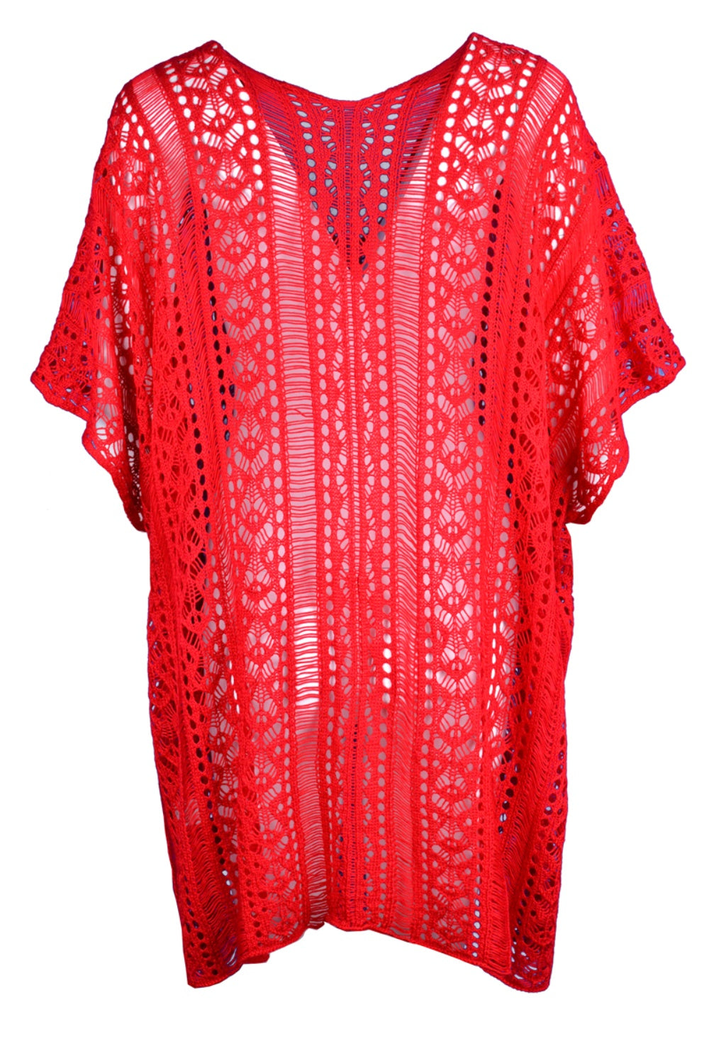 Stilla | V-hals Cover-up Med Frynse