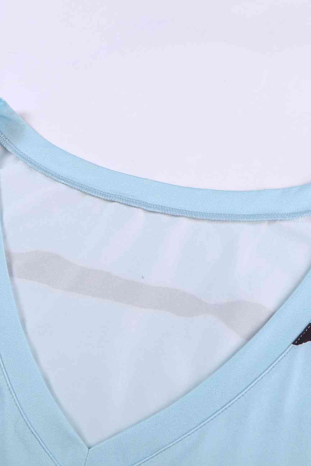 Stilla | Plus Size Printed V-hals Tank