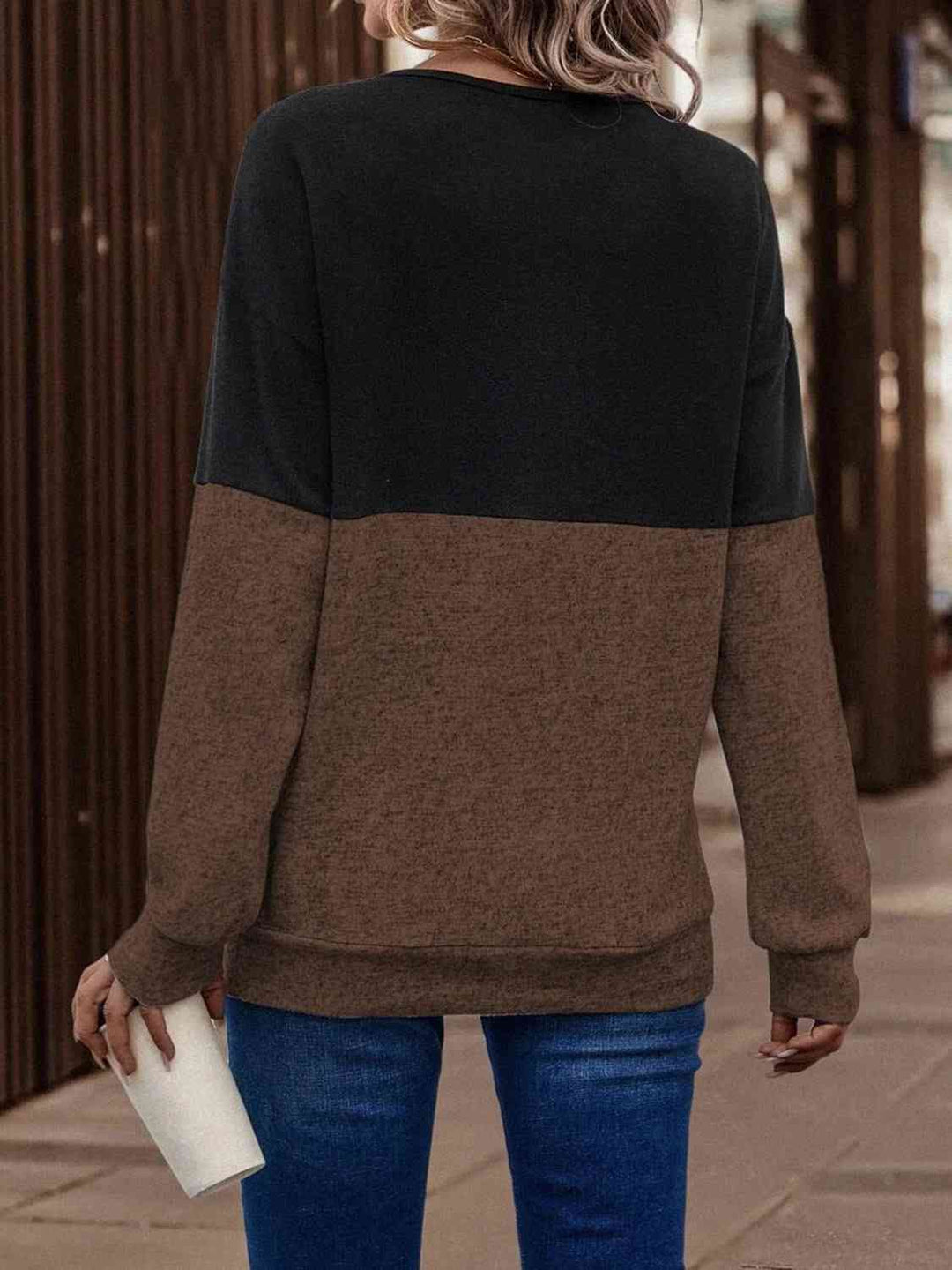 Stilla | Tone Crisscross Detalje Sweatshirt