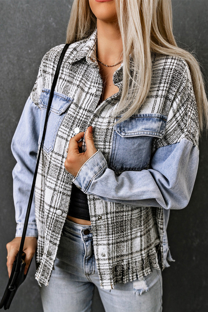 Stilla | Lommepocket Snap Down Denim Jakke