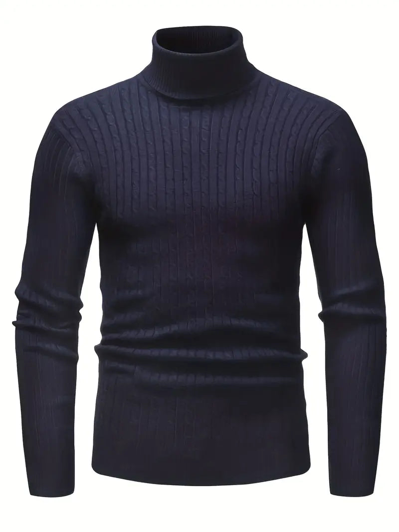 Stilla | Herresweater med højt halsudskæring