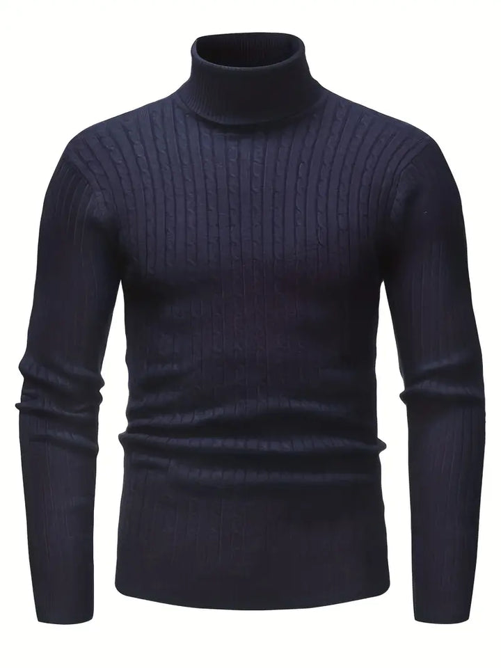 Stilla | Herresweater med højt halsudskæring