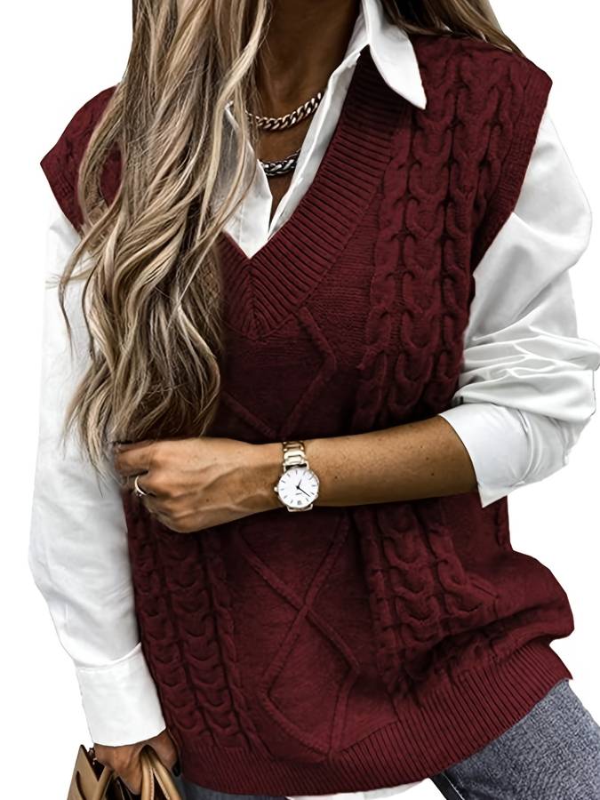 Stilla | Stilfuld Strikvest Dame