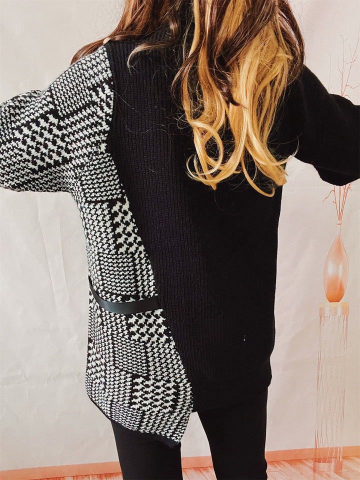 Stilla | Højhalset Langærmet Slids Sweater
