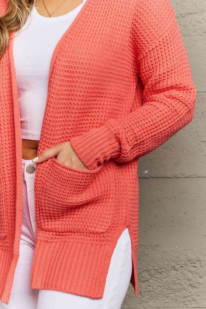 Stilla | Lys & Hygge Fuld Størrelse Vaffel Strik Kardigan