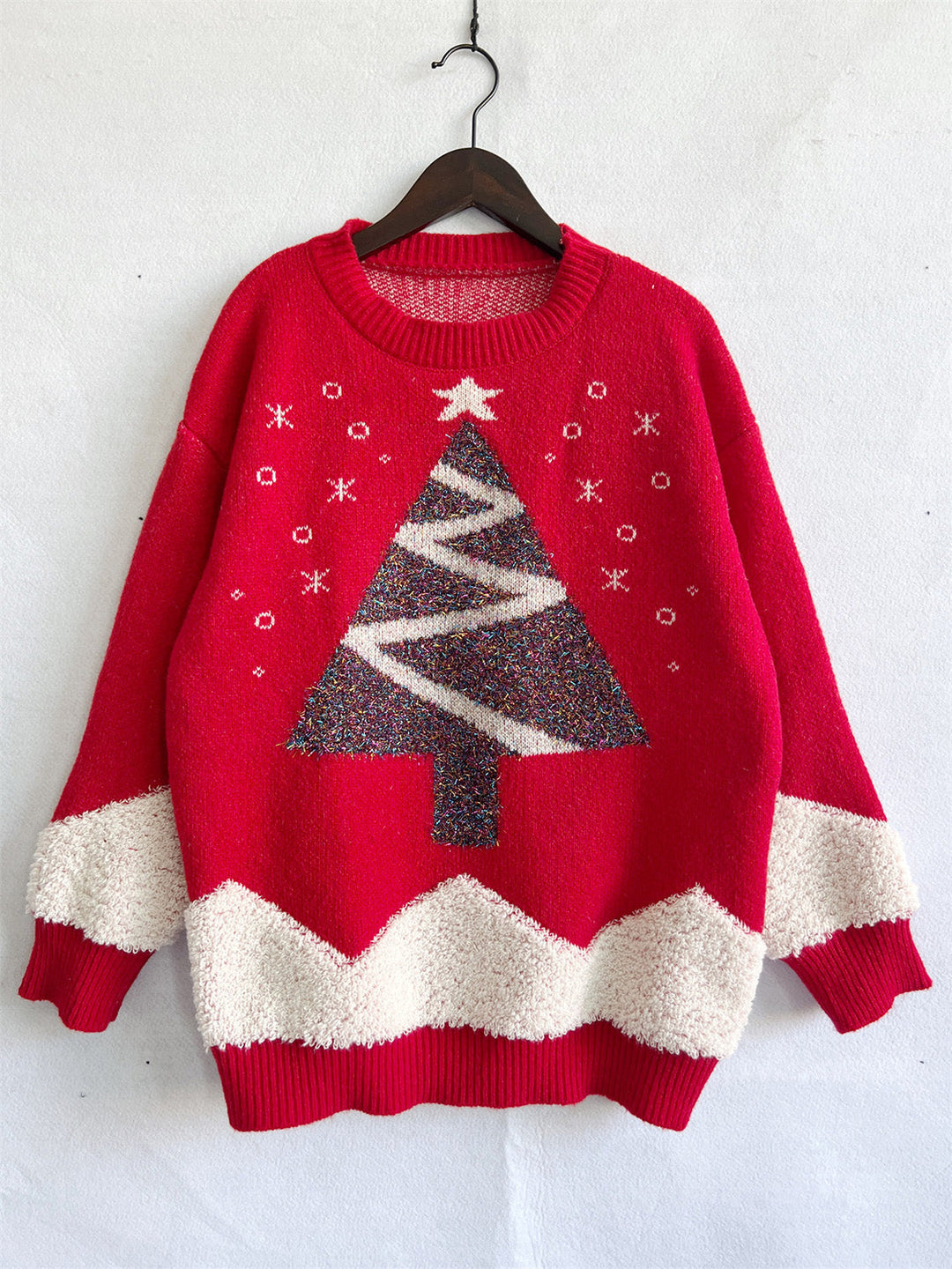 Stilla | Tree Graphic Dropped Shoulder Sweater