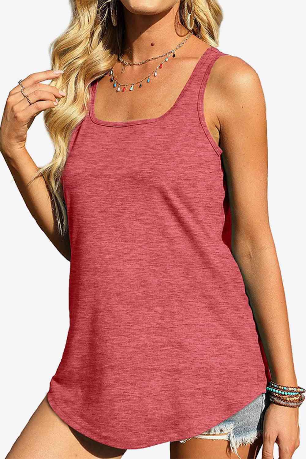 Stilla | Hem Square Neck Tank