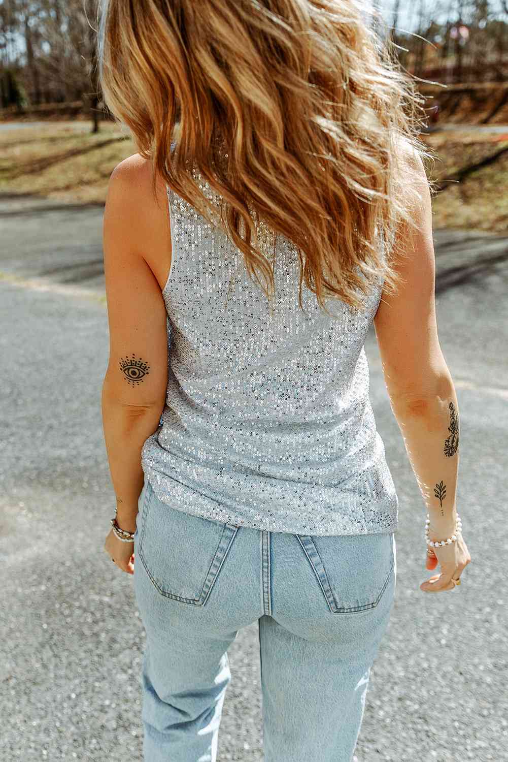 Stilla | Knap Front V-hals Tank