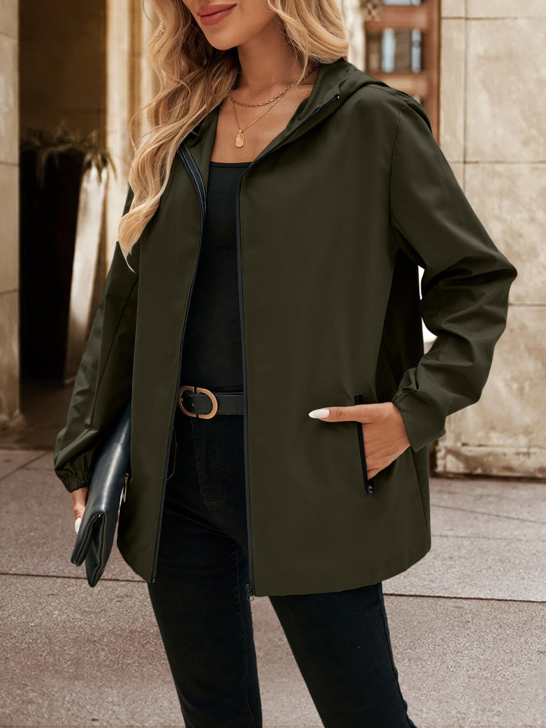 Stilla | Lane Lomme Zip Up Hættetrøje