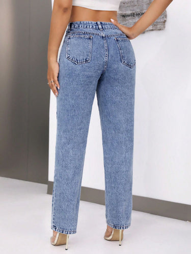 Stilla | Høj talje jeans med lommer