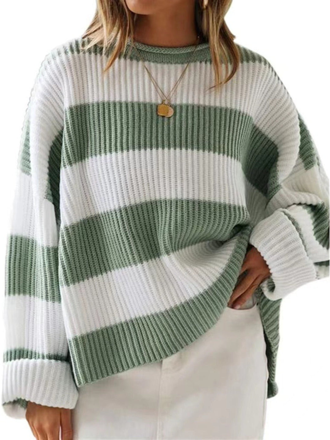 Stilla | Pullover Rundhals Med Lange Ærmer
