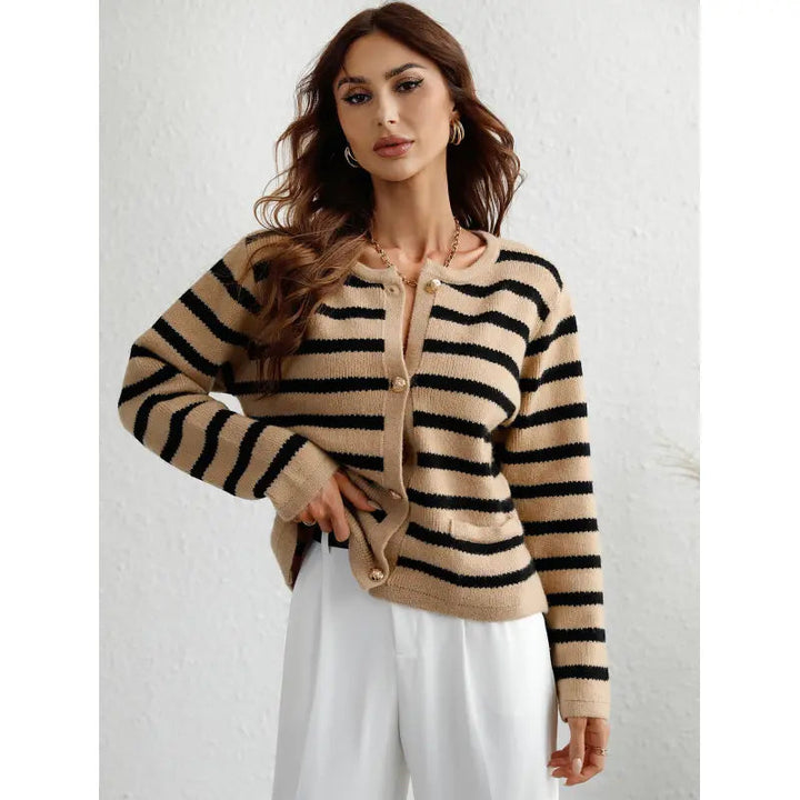 Stilla | Strik-cardigan med knapper og sidelommer