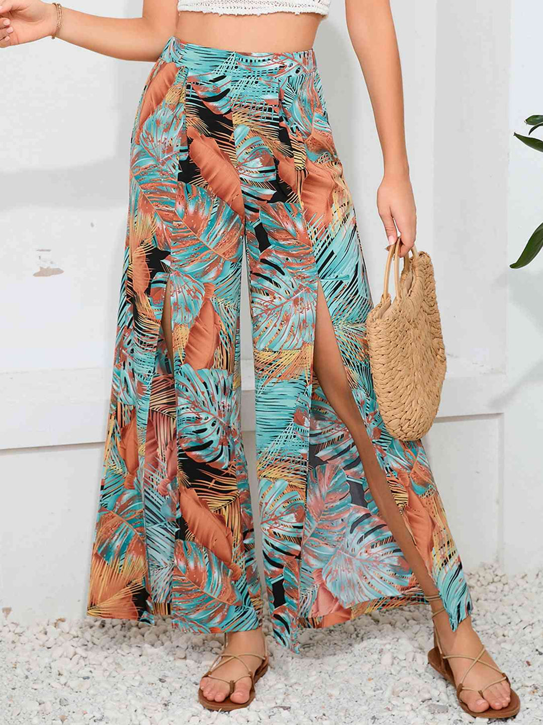 Stilla | Split Wide Leg Lange Bukser