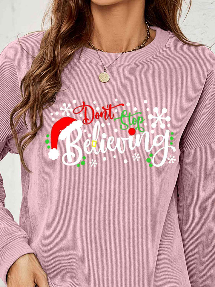 Stilla | Stop Believing Graphic Sweatshirt