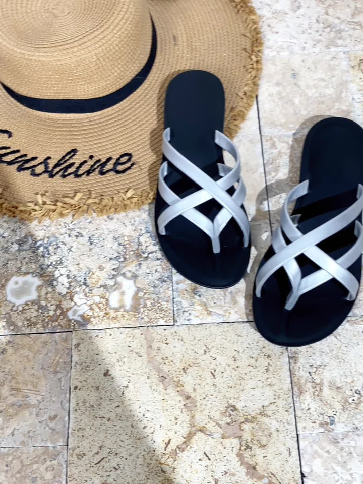 Stilla | Multifarvede Sandalklapper