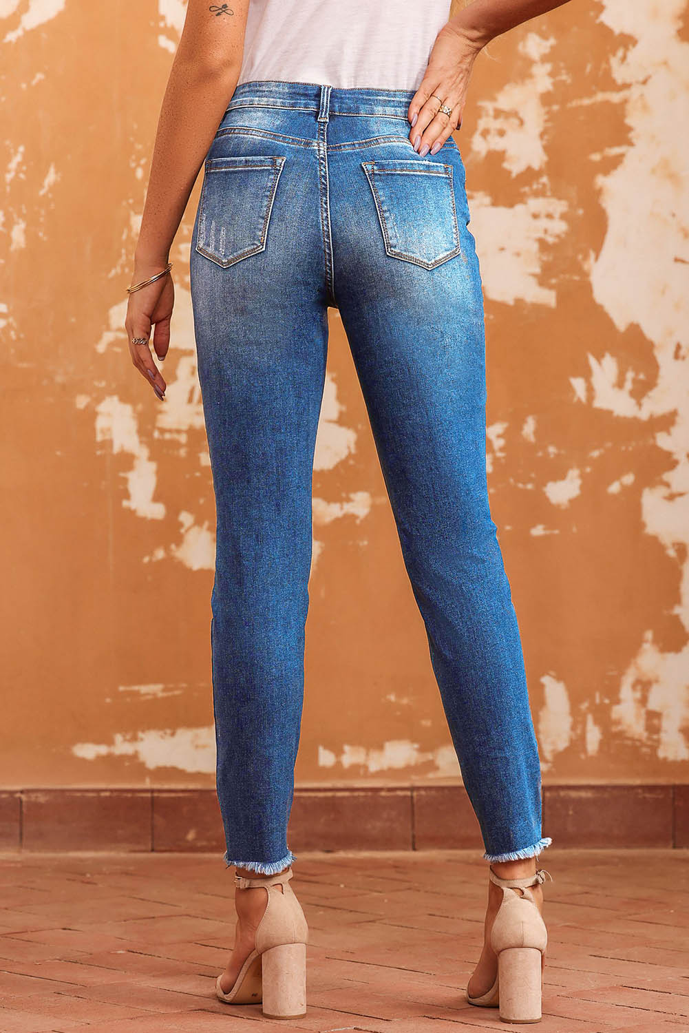 Stilla | Hem Skinny Jeans med Lommer