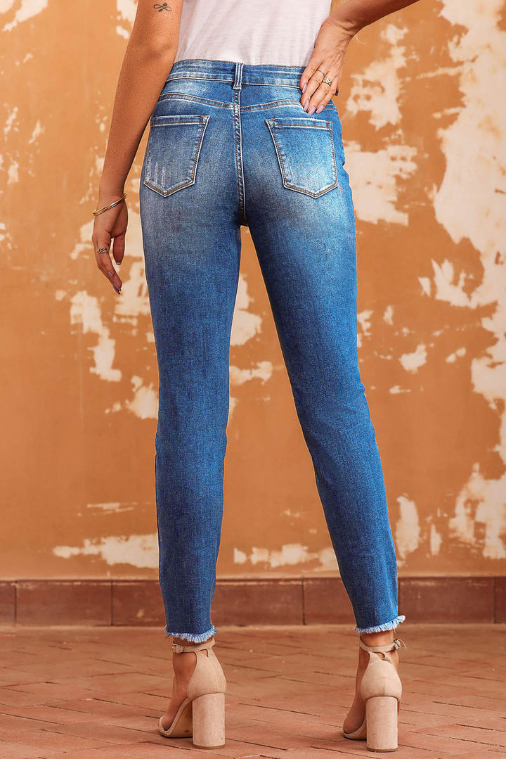 Stilla | Hem Skinny Jeans med Lommer