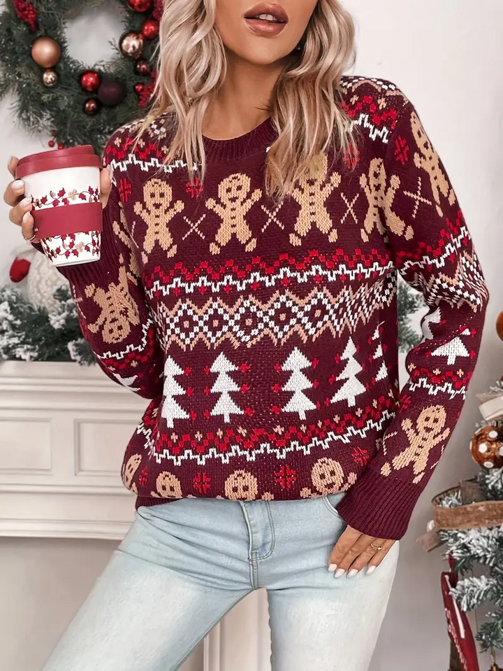 Stilla | Pullover med festligt rensdyr