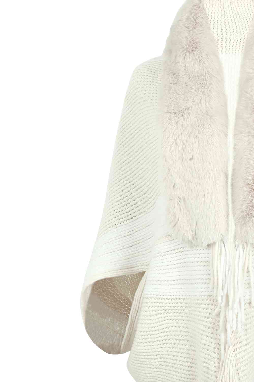 Stilla | Frynse Detalje Langærmet Poncho