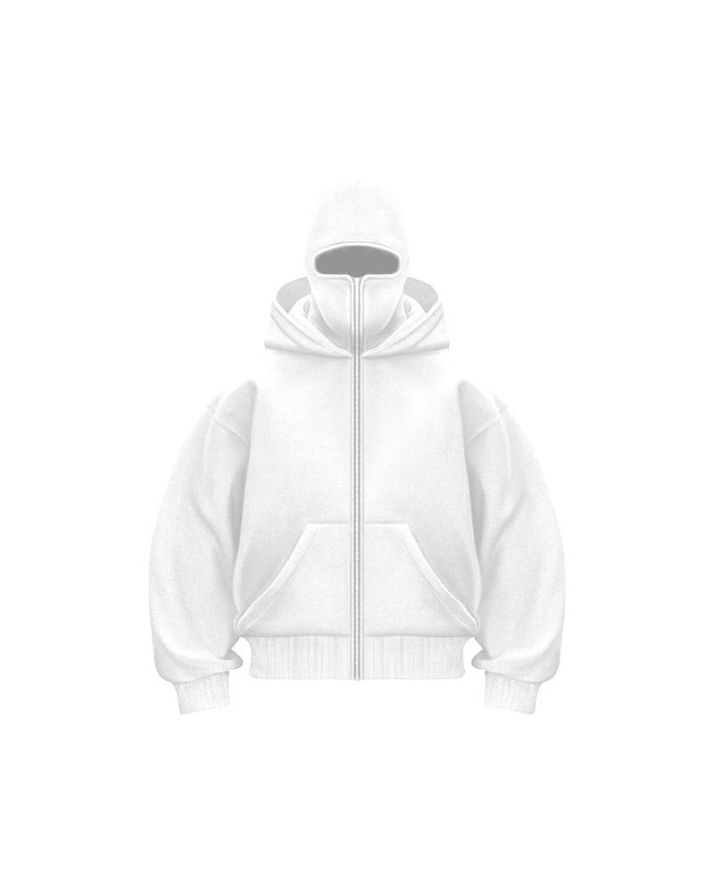 Stilla | Sweatshirt jakke med dobbelt hætte og lynlås