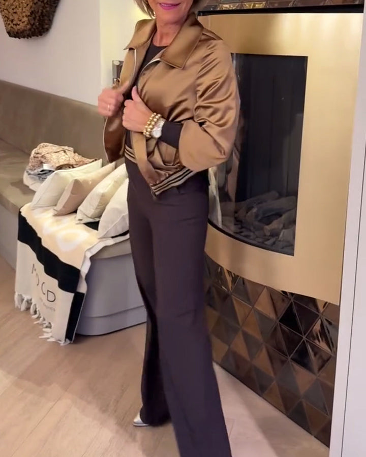 Stilla | Mode Skinnende Revers Cropped