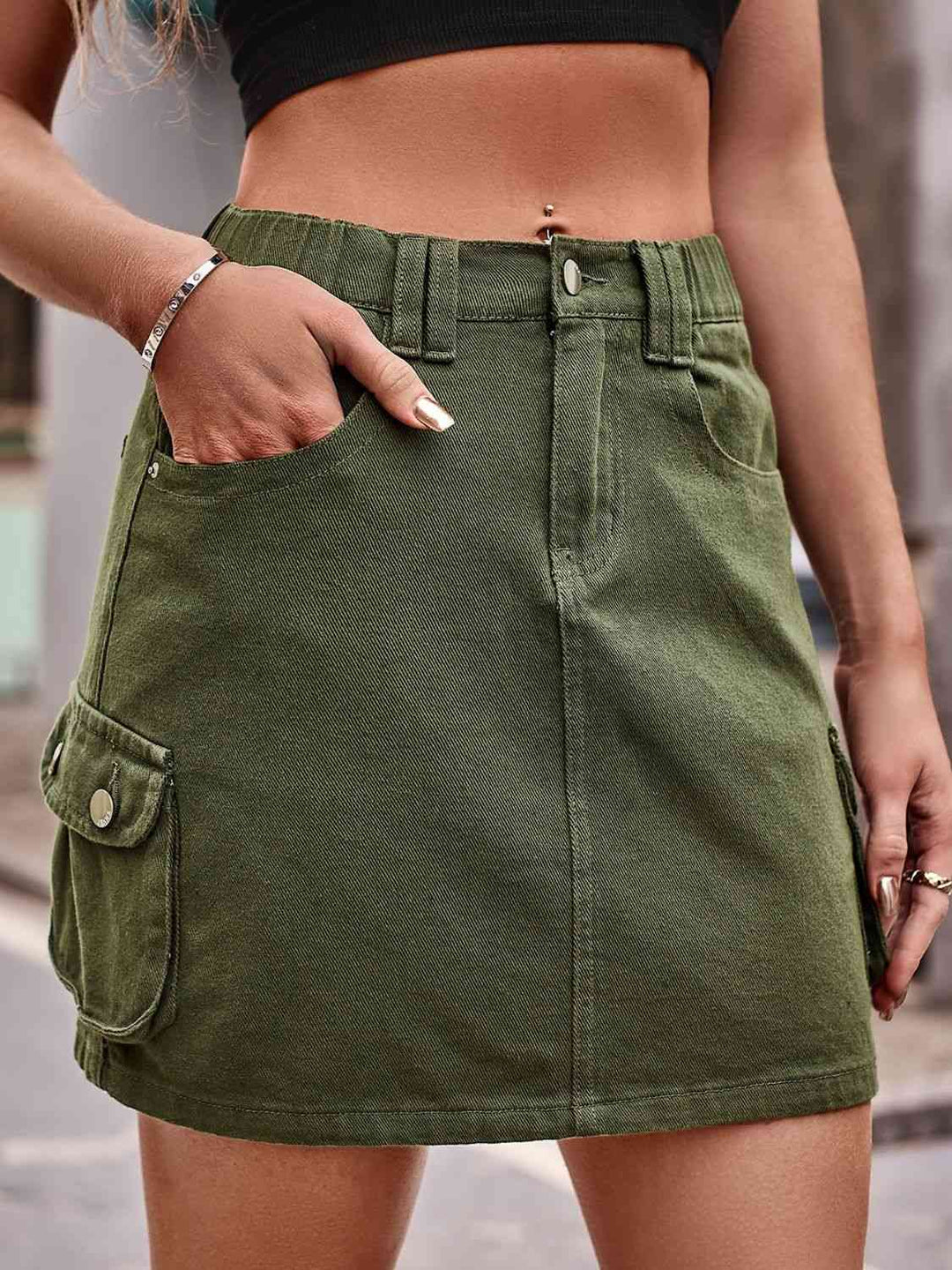 Stilla | Mini Skirt Med Lommer