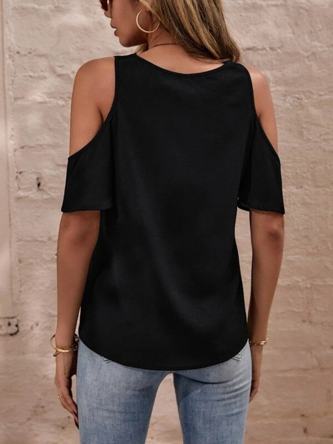 Stilla | Neck Kold Skulder Bluse