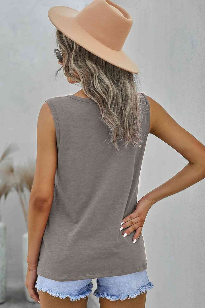 Stilla | Snap Scoop Neck Tank