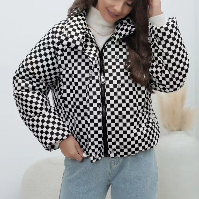 Stilla | Damers Quilted Vindjakke med Høj Krave
