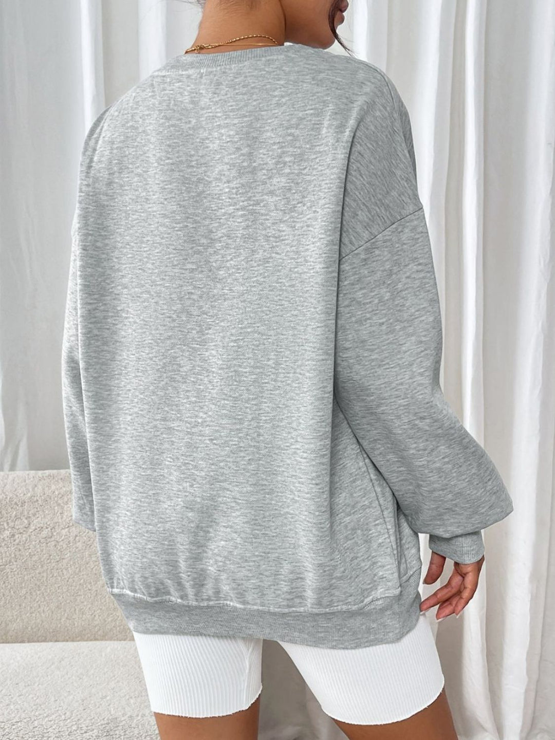 Stilla | Sweatjakke Med Lange Ærmer og Rund Udsnit Perfee