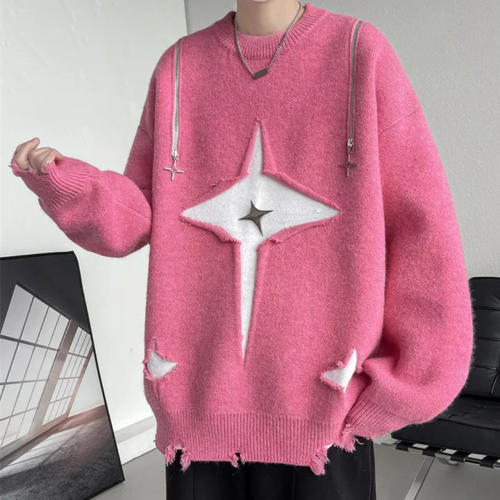 Stilla | Løs Rundhals Sweater til Mænd