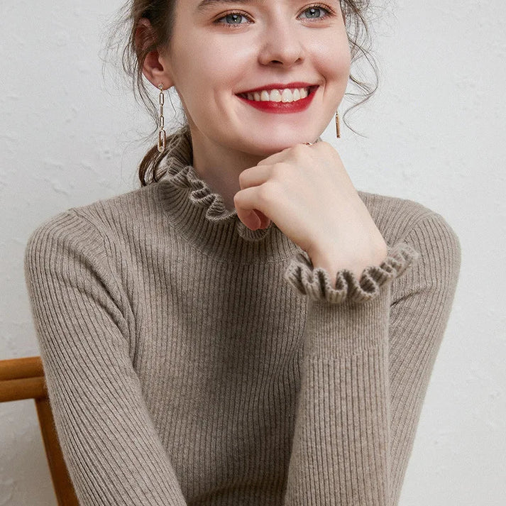 Stilla | Dame Sweater Med Høj Hals