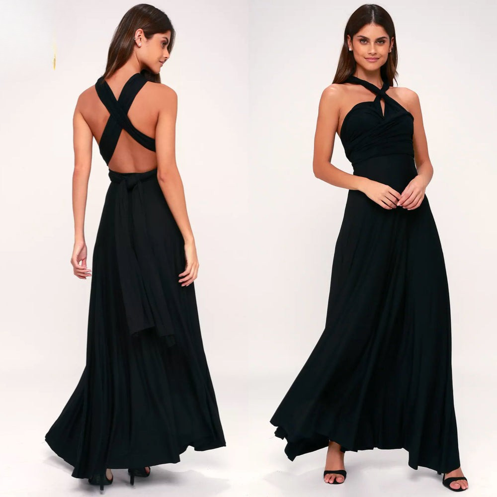 Skovae | Elegant Dame Infinity Kjole Smart Wrap Sommerkjole